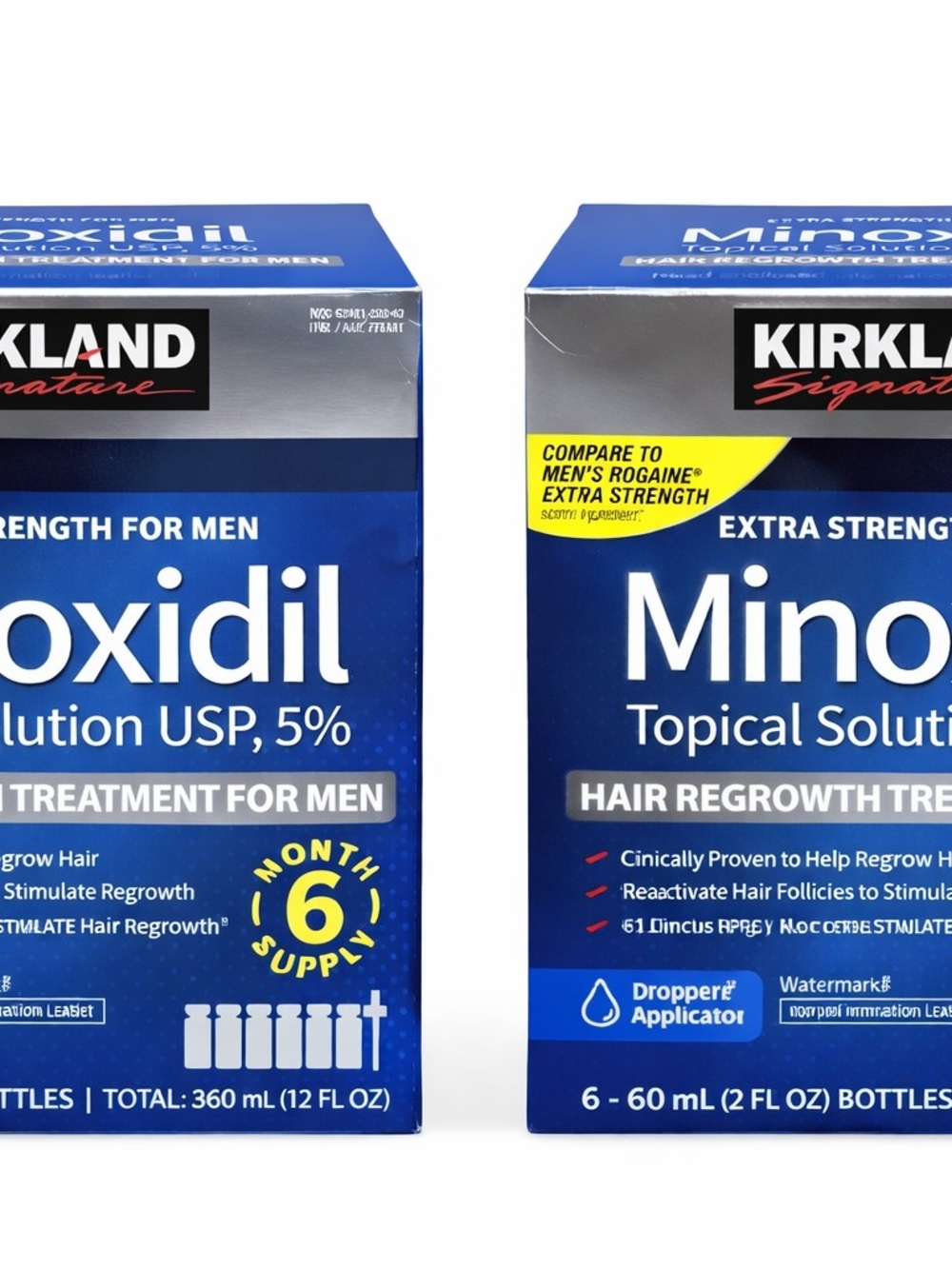 Kirkland Signature Minoxidil 5% Topical Solution for Men - Blue